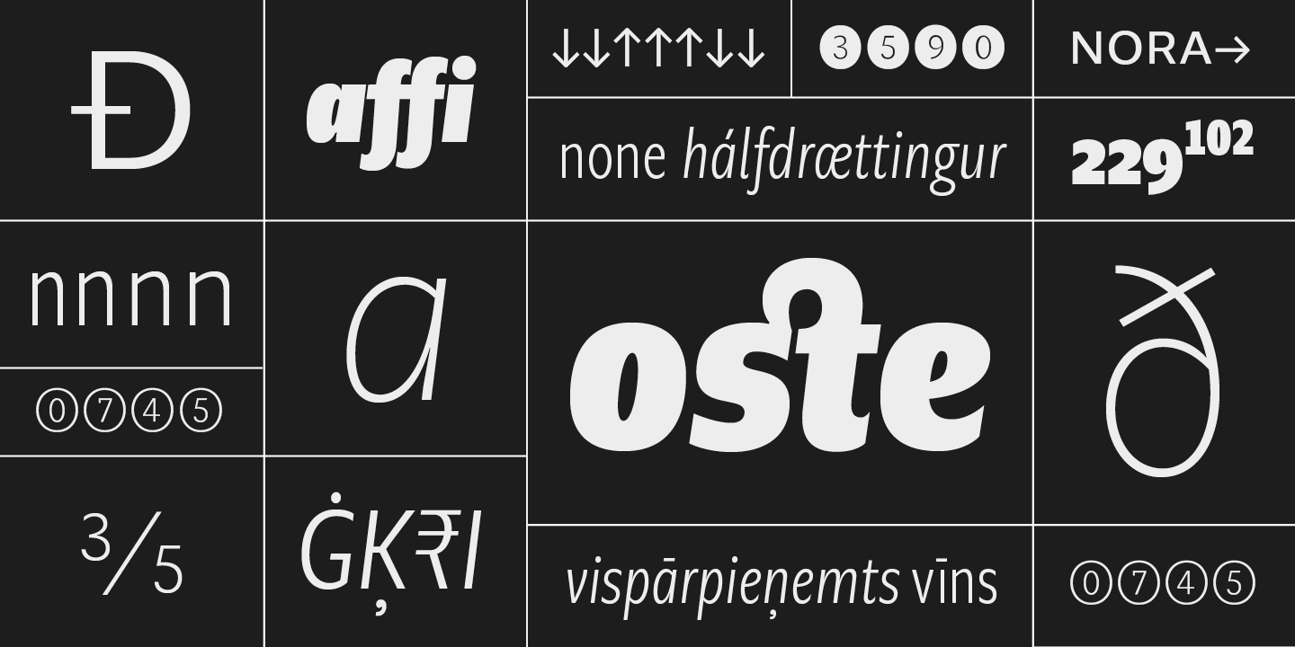 Beispiel einer Geller Sans Nr Bold-Schriftart